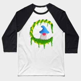 Gnome On The Moon Baseball T-Shirt